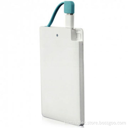 OEM Li-polymer Business Card Power Bank, DC 5V 2500mAh, A grade cell